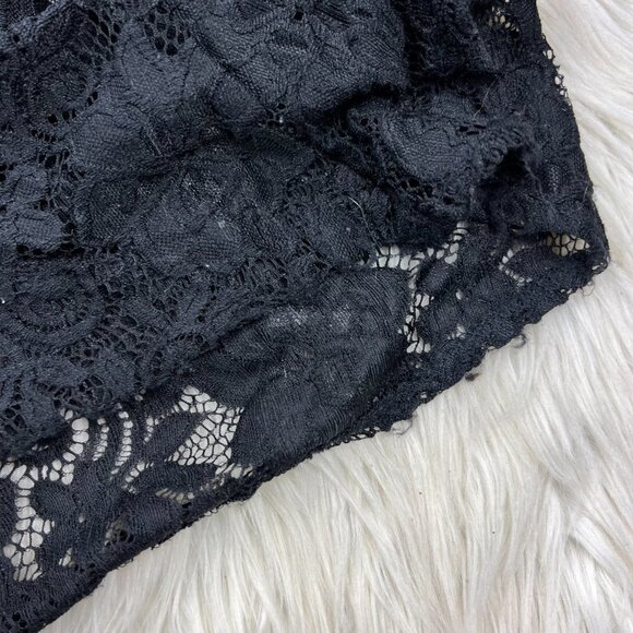 BLUSH Street Couture Women's S Black Wrap Lace Maternity Maxi Dress - Picture 7 of 8